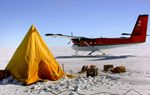 Twin Otter and Scott Tent